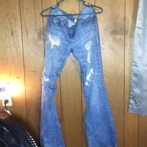 Destroyed Hollister Jeans